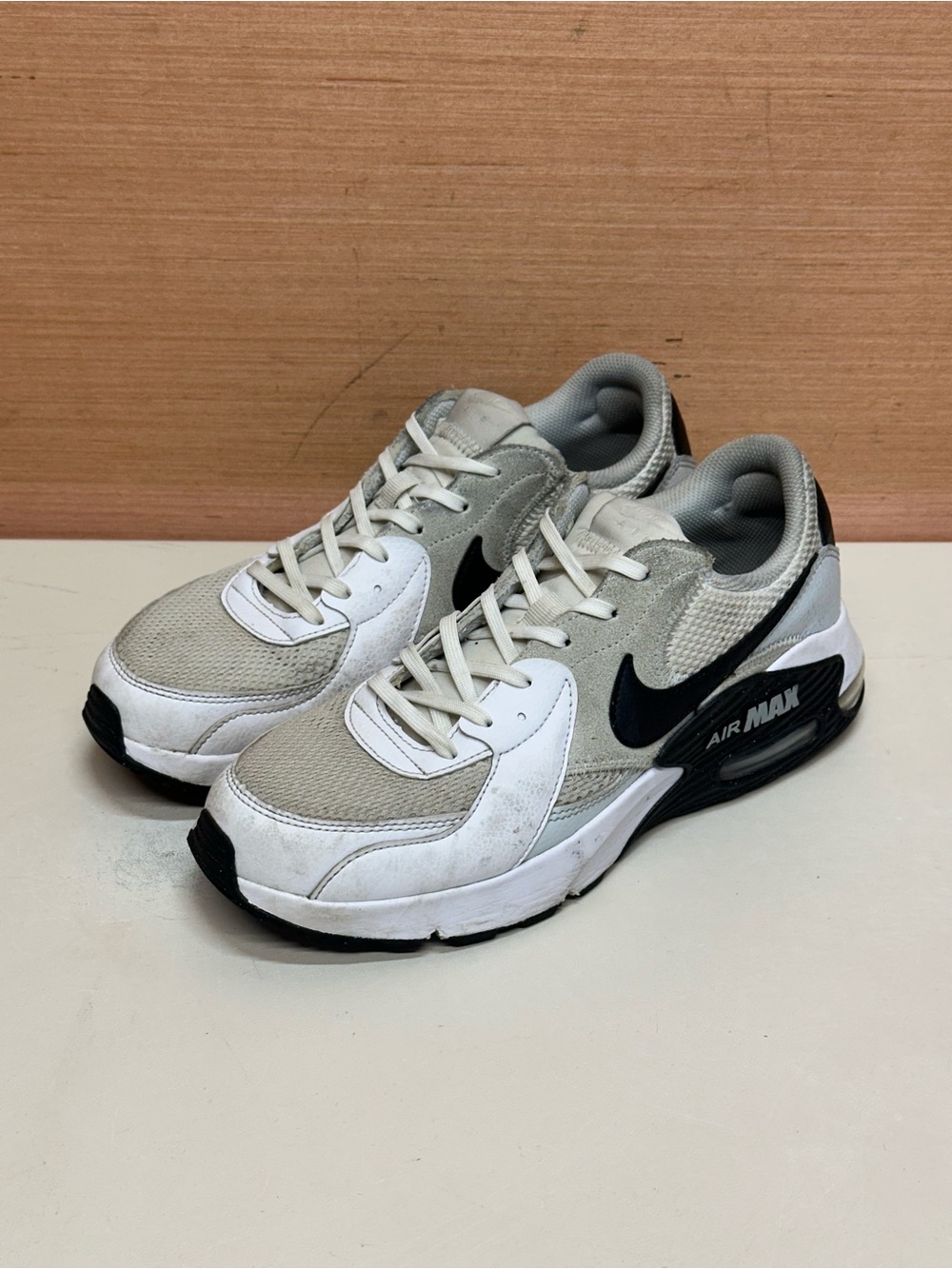 Nike Air Max Excee Low White Grey Black Shoes Sneakers FN7304-100 Men's Size 8